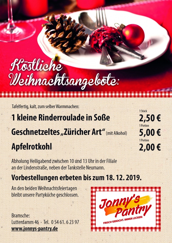 Jonny's Pantry Schnellrestaurant und Cateringservice in Bramsche